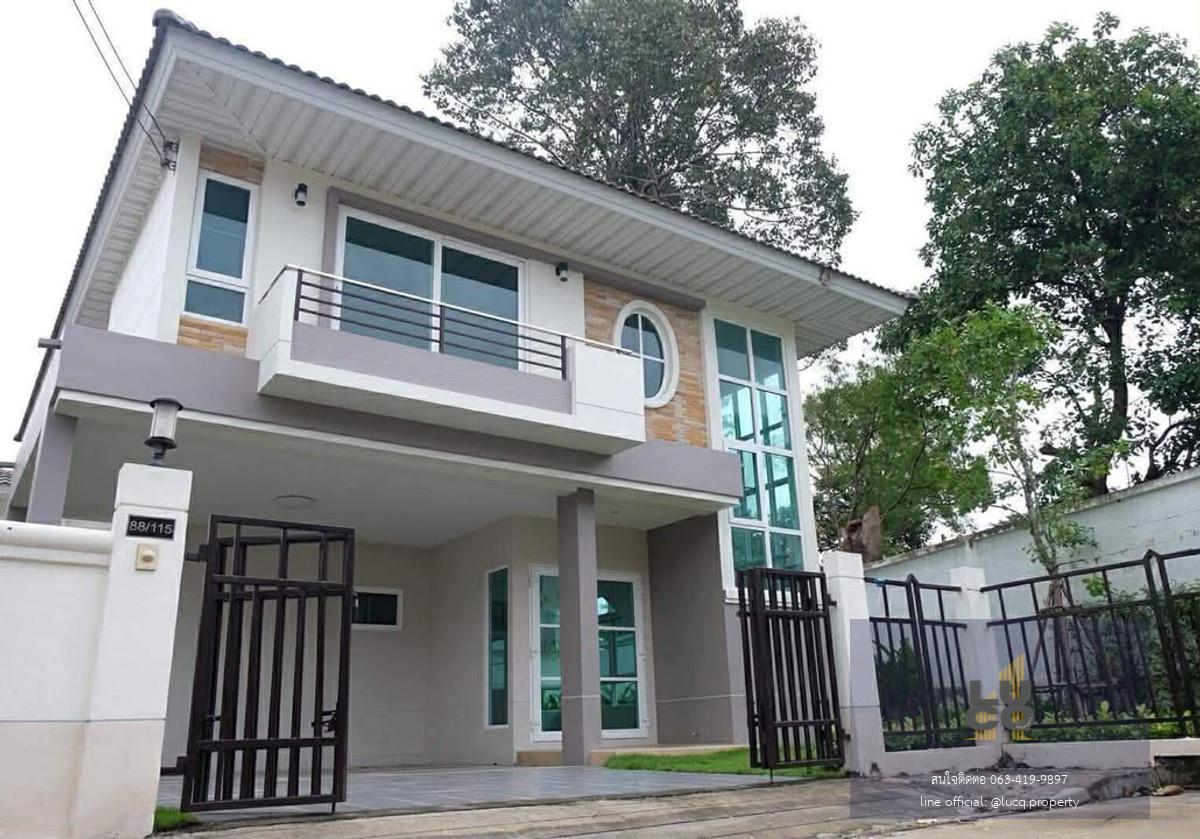 บ้านเปล่า หลังมุม หน้าสวนส่วนกลาง โล่งไม่บล็อควิว